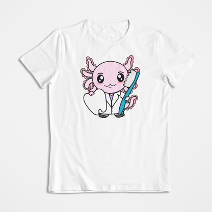 Playera Axolotzin Dentista Ajolote