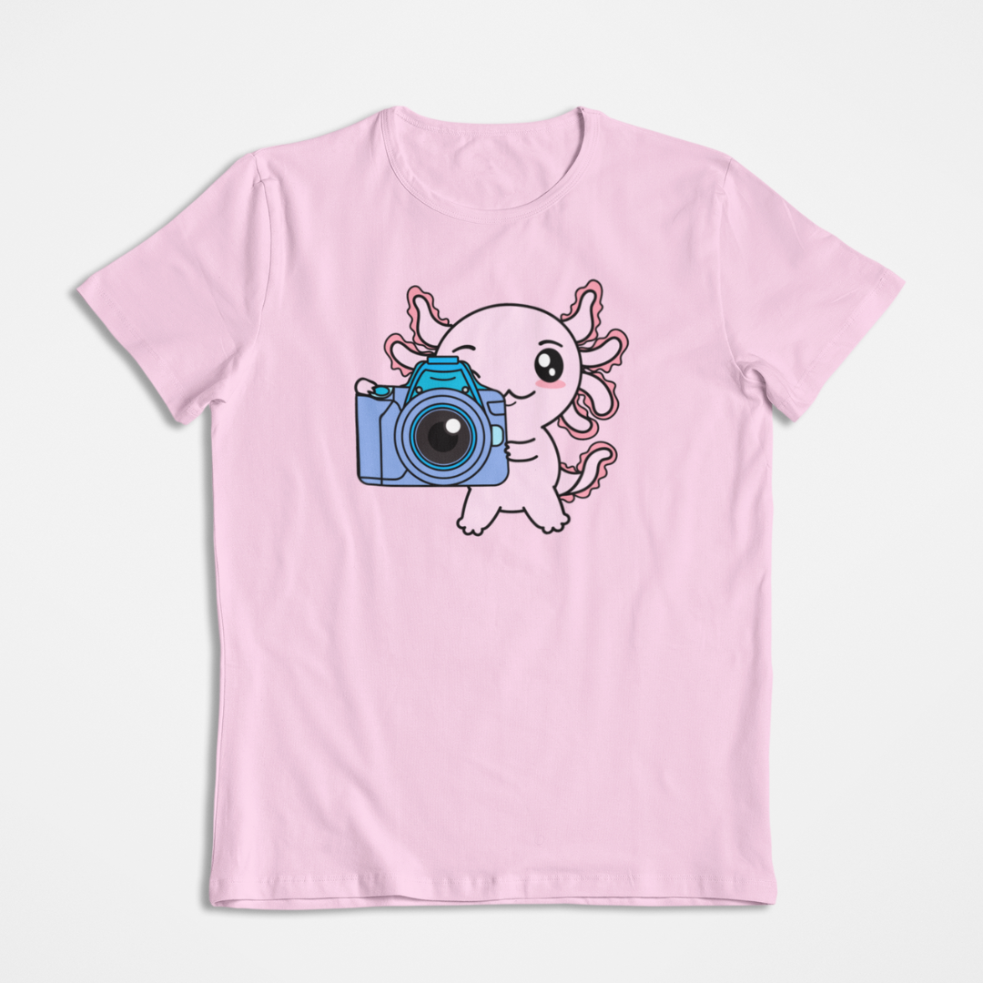 Playera Axolotzin Fotografo Ajolote