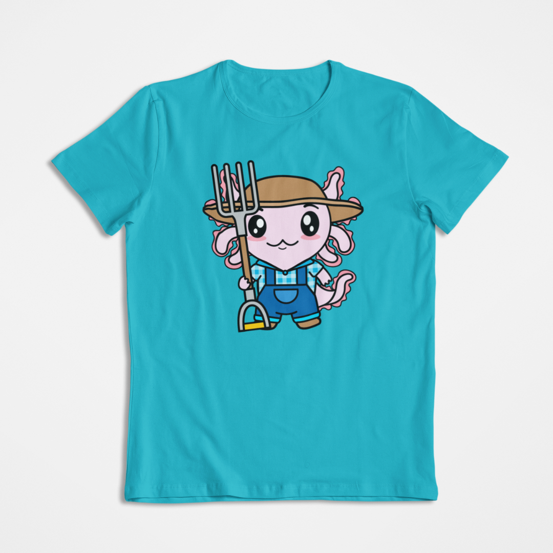 Playera Axolotzin Granjero Ajolote