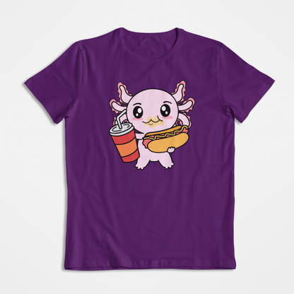Playera Axolotzin Comiendo Jocho Ajolote