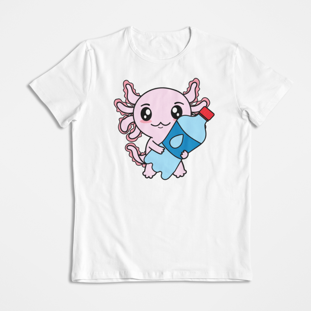 Playera Axolotzin Botella Agua Ajolote