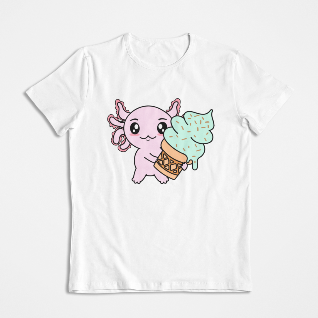 Playera Axolotzin Helado Ajolote
