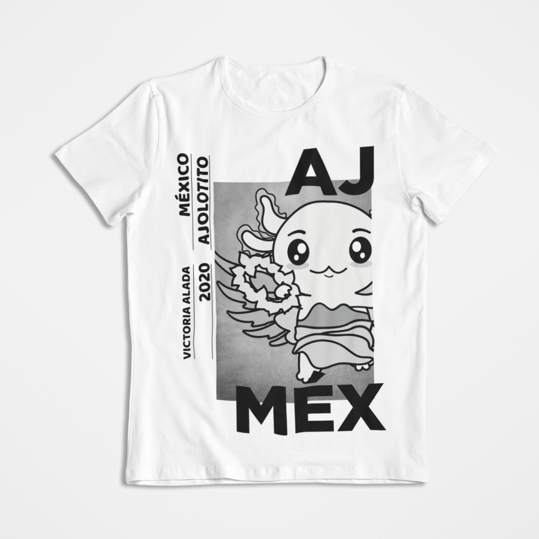 Playera Urbana Victoria Alada México Ajolote