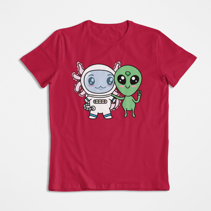 Playera Axolotzin Y Marcianito Ajolote