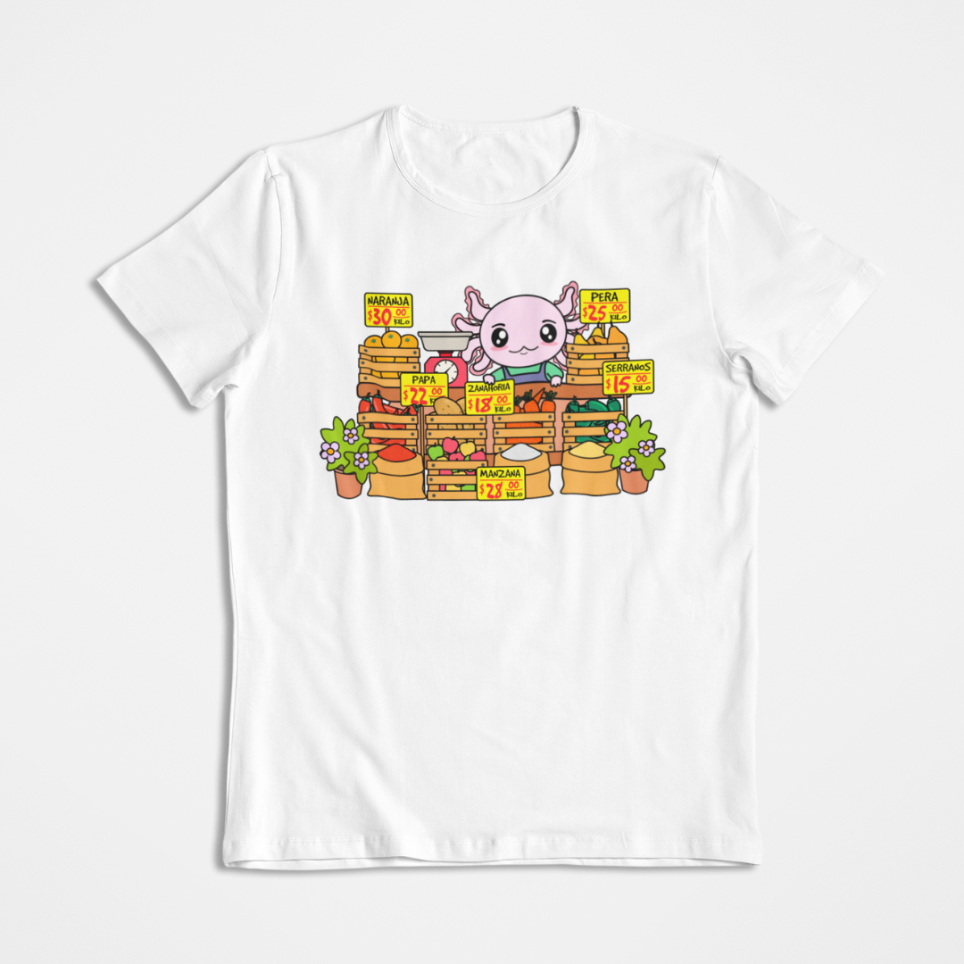 Playera Axolotzin Marchante Ajolote