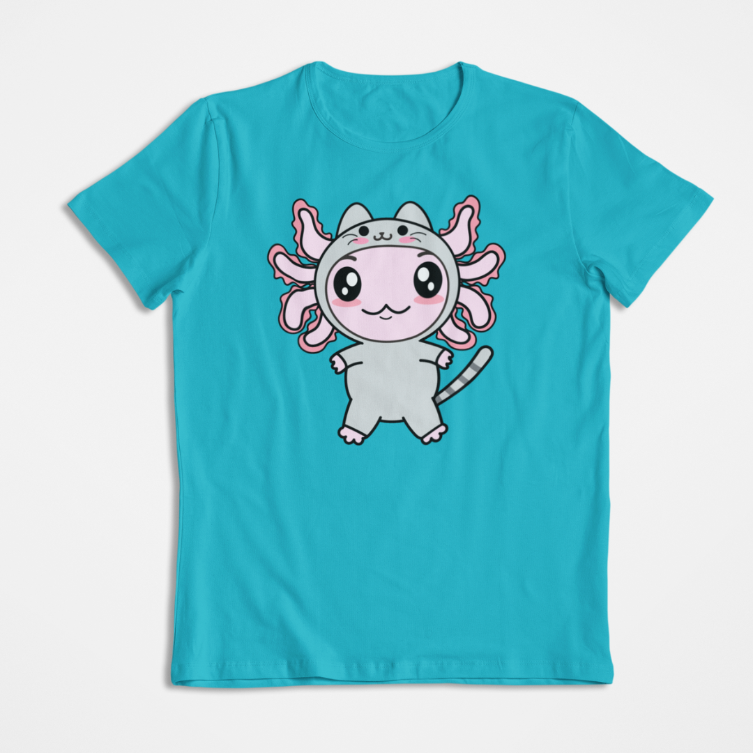 Playera Axolotzin Disfraz Gato Ajolote