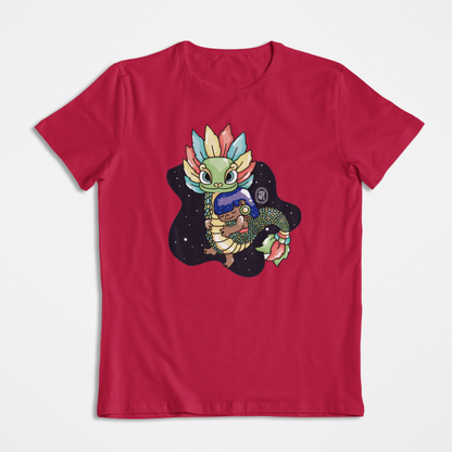 Playera Ajolotito Niña Y Quetzalcoatl Mirari Chan