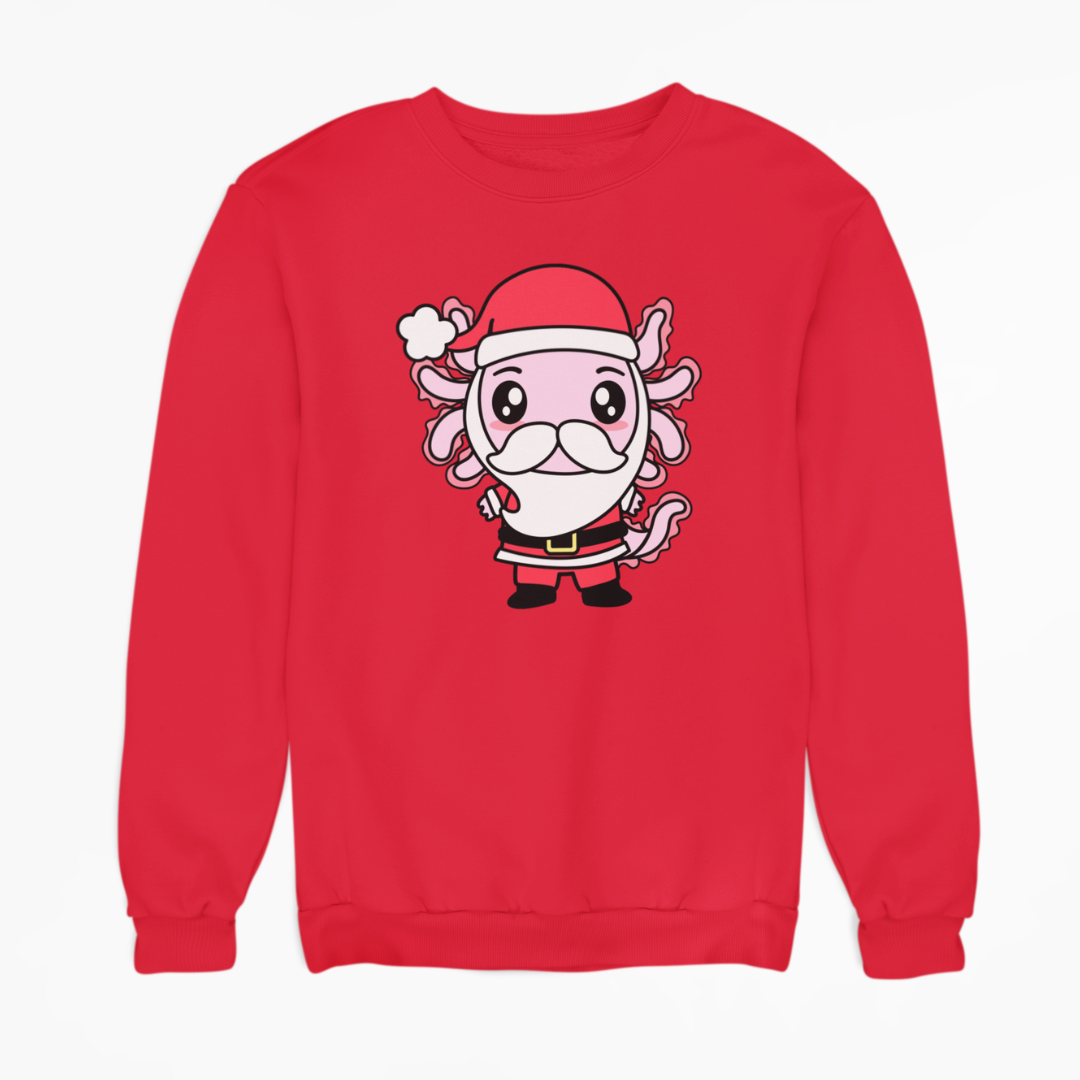 Sudadera Axolotzin Santa Ajolote Unisex