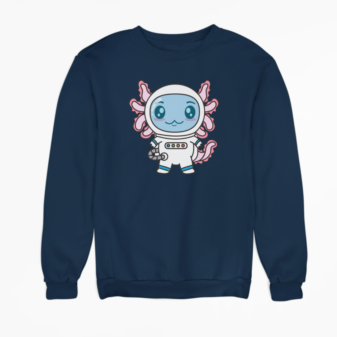 Sudadera Axolotzin Astronauta Ajolote Unisex