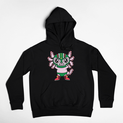 Hoodie Axolotzin Luchador Ajolote Unisex