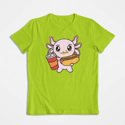 Playera Axolotzin Comiendo Jocho Ajolote