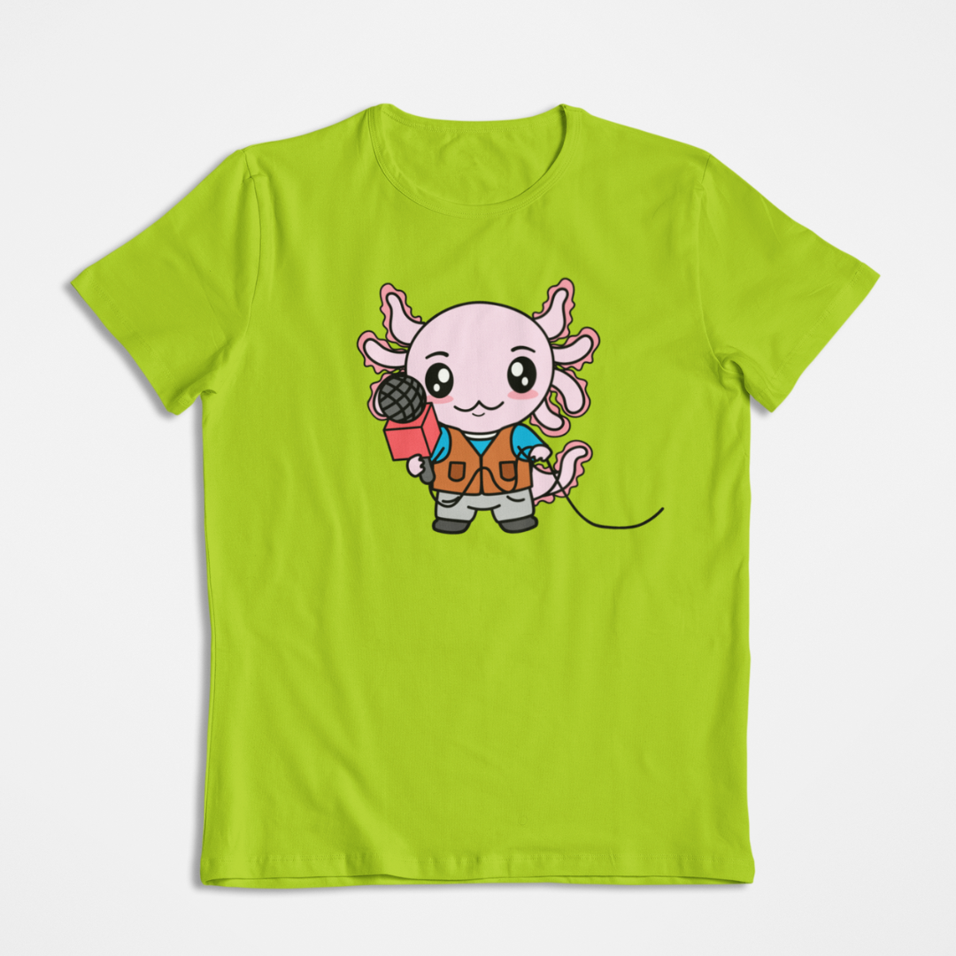 Playera Axolotzin Reportero Ajolote