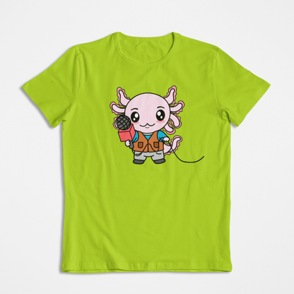 Playera Axolotzin Reportero Ajolote