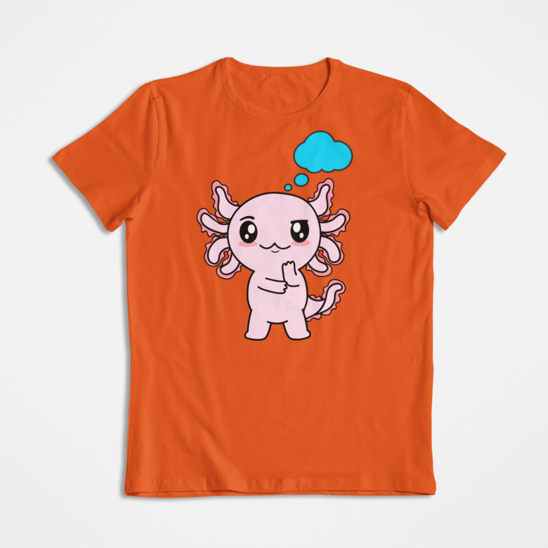 Playera Axolotzin Pensando Ajolote