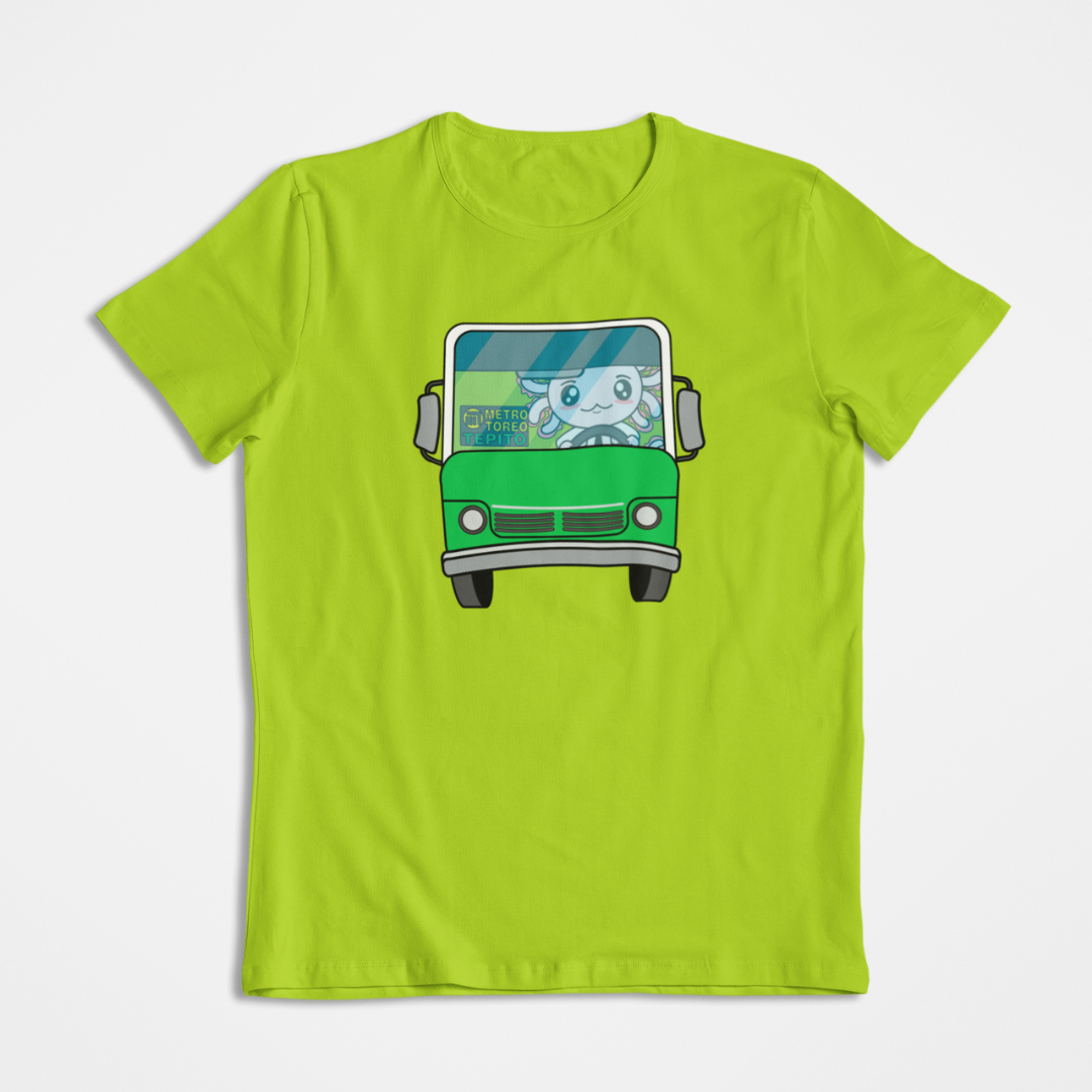 Playera Axolotzin Microbusero Ajolote