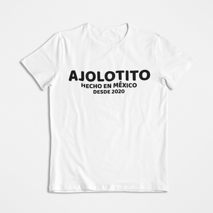 Playera Urbana Letras Ajolotito Hecho En México Desde 2020