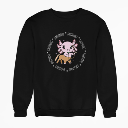 Sudadera Axolotzin Horóscopos Aro Sagitario Ajolote Unisex