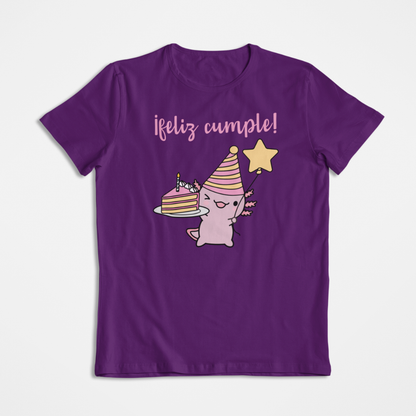 Playera Ajolote Feliz Cumple Xo The Monster