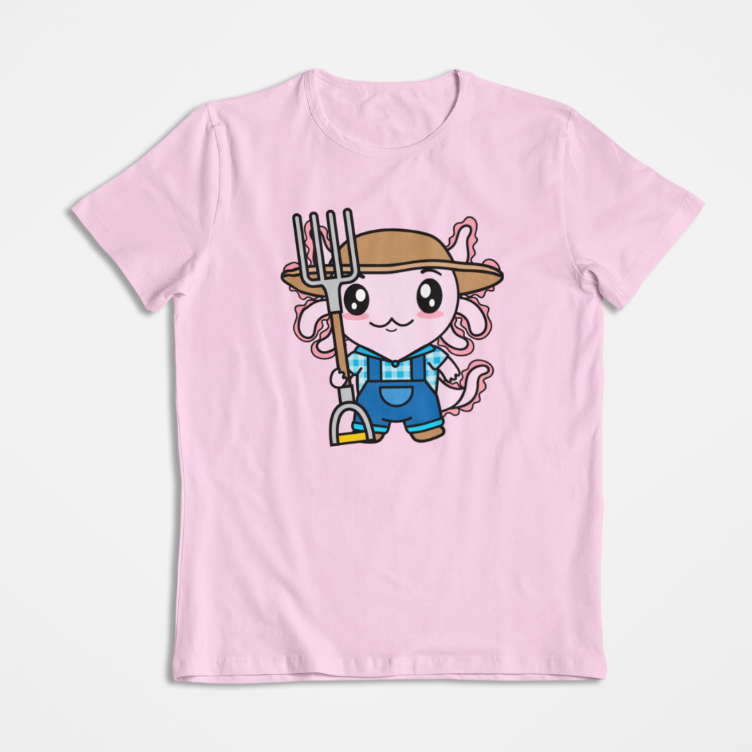 Playera Axolotzin Granjero Ajolote