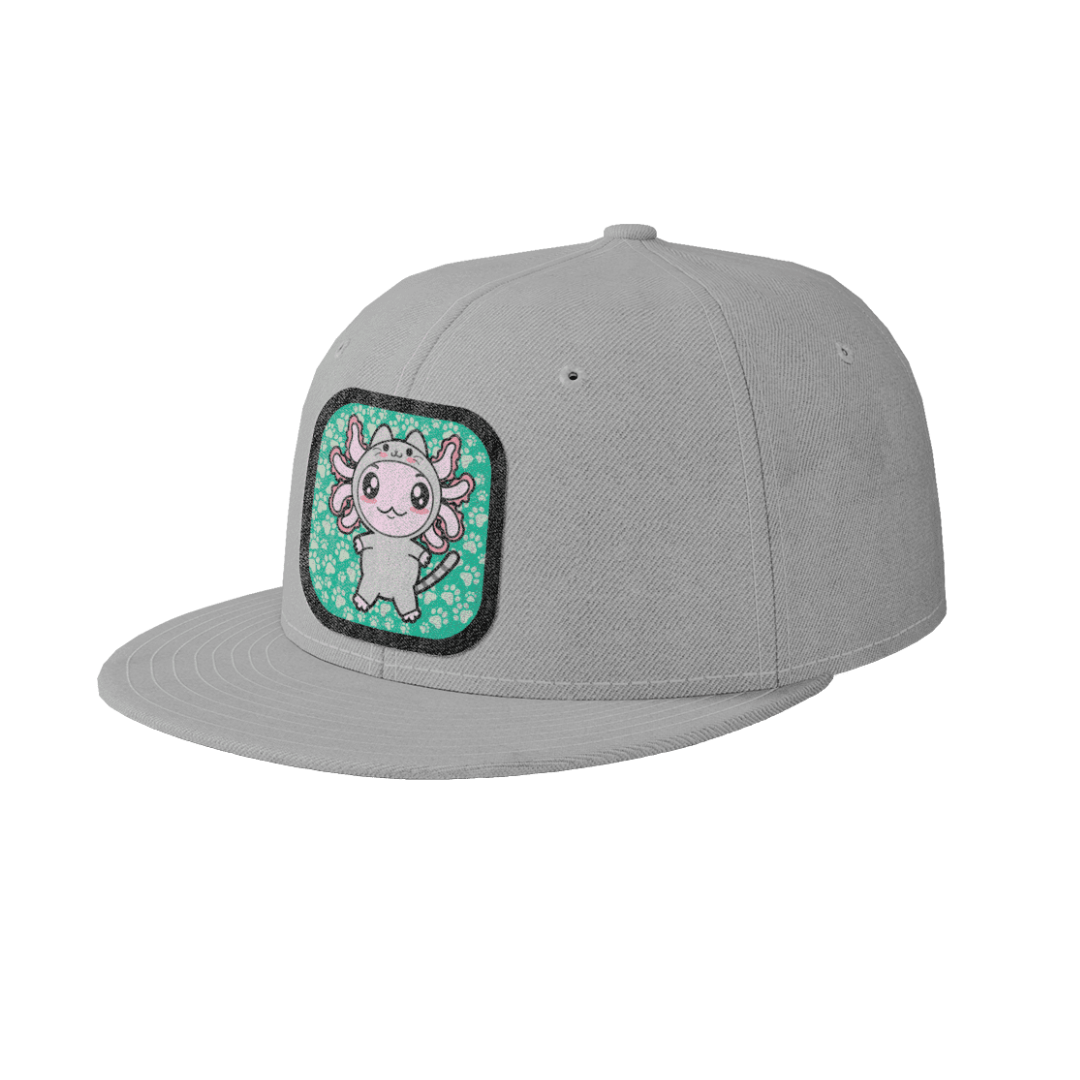 Gorra Unisex Plana Axolotzin Disfraz Gato