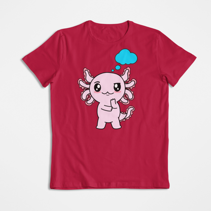 Playera Axolotzin Pensando Ajolote