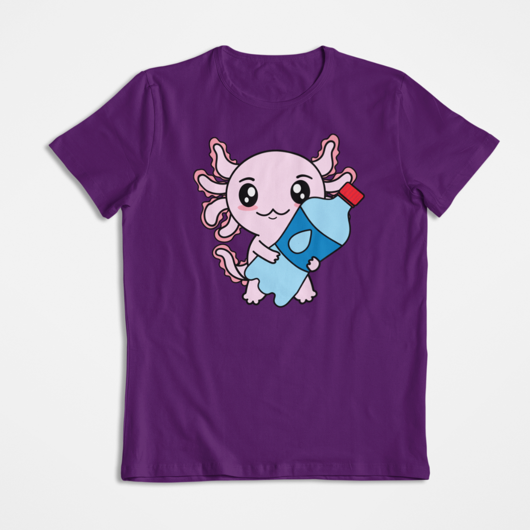 Playera Axolotzin Botella Agua Ajolote