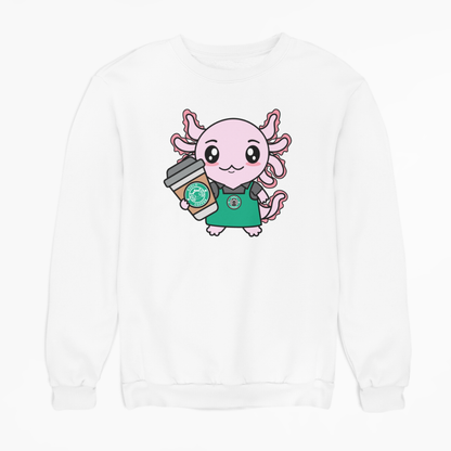 Sudadera Axolotzin Barista Ajolote Unisex