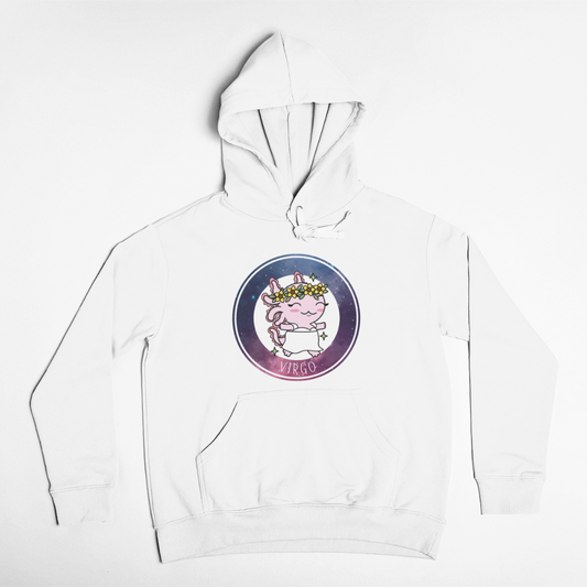Hoodie Axolotzin Horóscopos Galaxy Virgo Ajolote Unisex