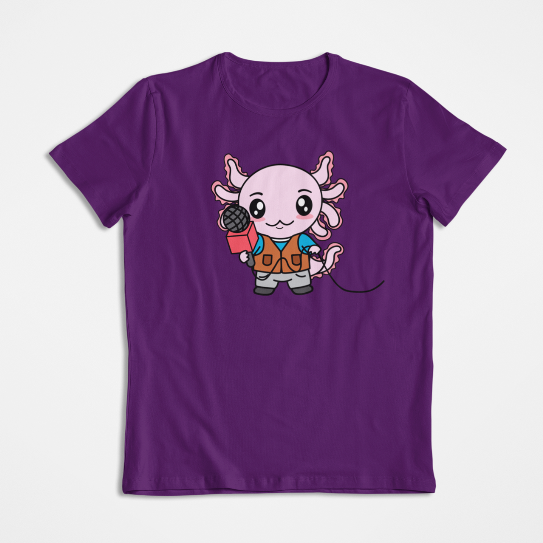 Playera Axolotzin Reportero Ajolote