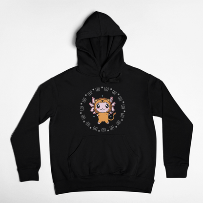 Hoodie Axolotzin Horóscopos Aro Leo Ajolote Unisex