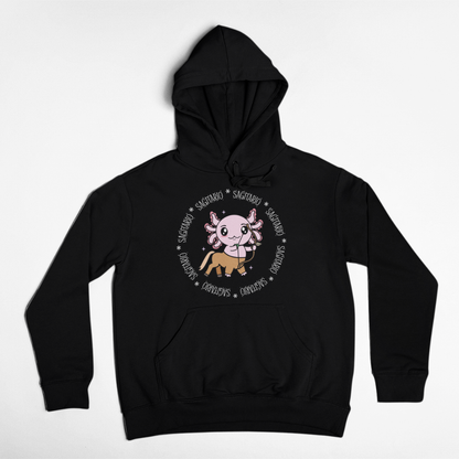 Hoodie Axolotzin Horóscopos Aro Sagitario Ajolote Unisex