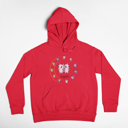 Hoodie Horóscopos Geminis Axolotzin Ajolote Unisex