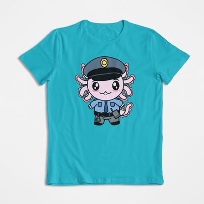 Playera Axolotzin Policía Ajolote