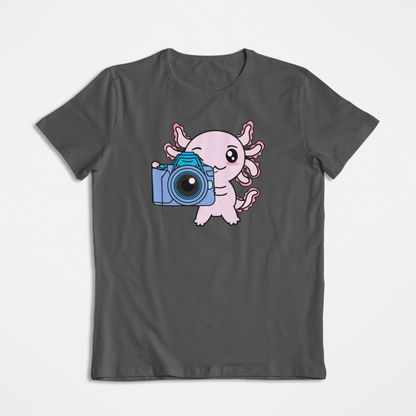 Playera Axolotzin Fotografo Ajolote
