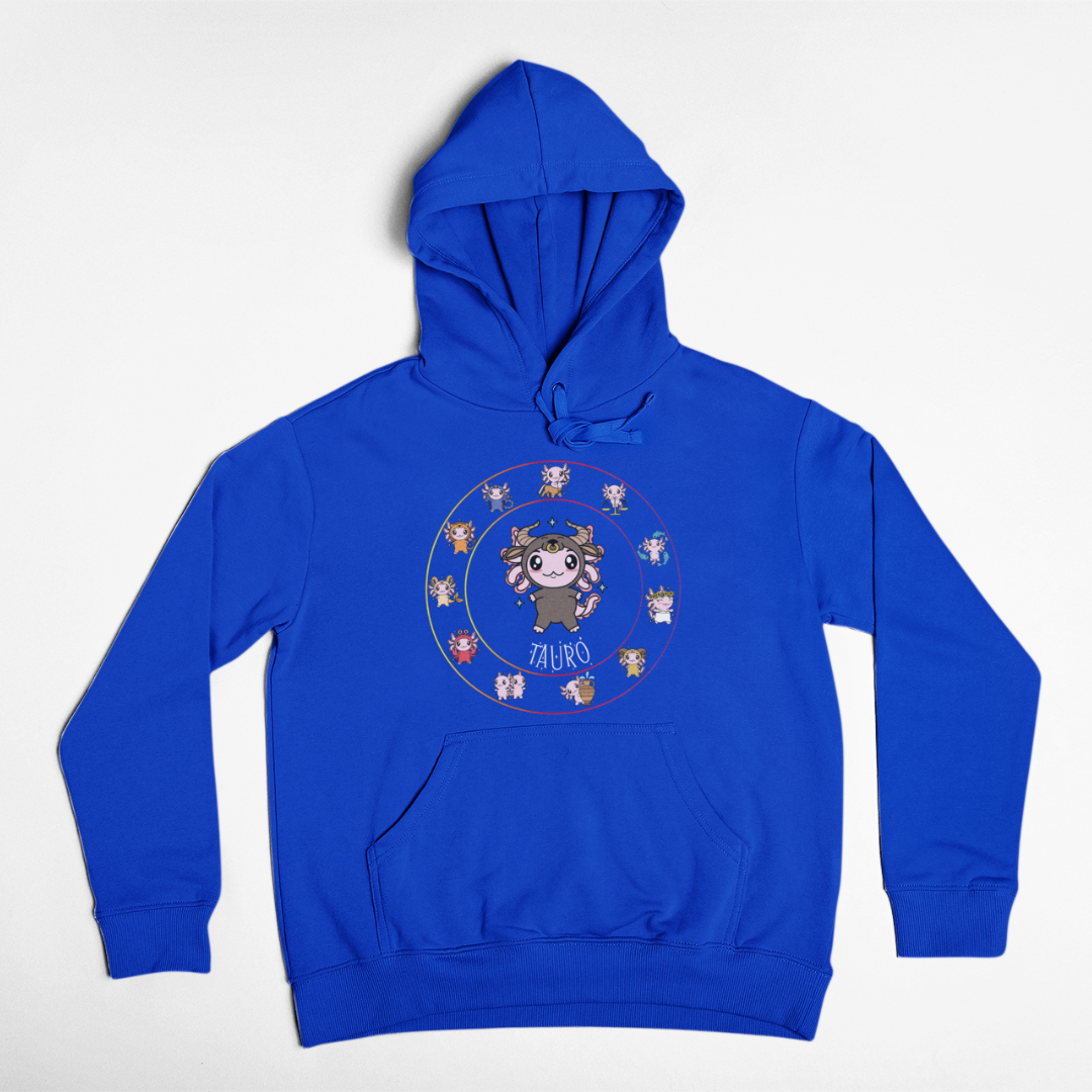 Hoodie Horóscopos Tauro Axolotzin Ajolote Unisex
