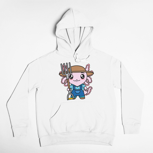 Hoodie Axolotzin Granjero Ajolote Unisex