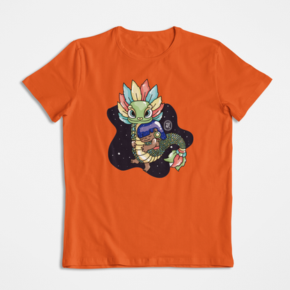 Playera Ajolotito Niña Y Quetzalcoatl Mirari Chan