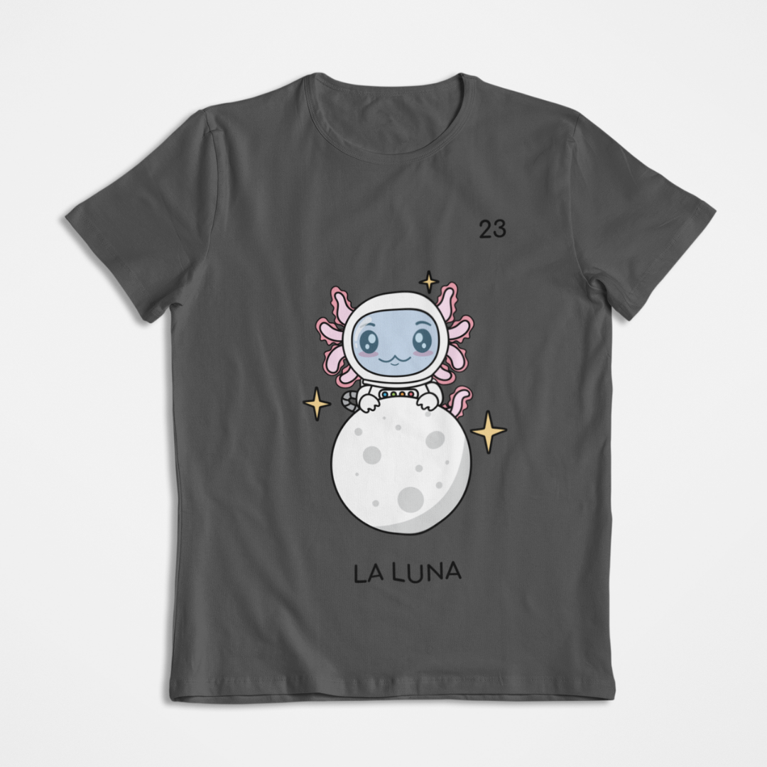 Playera Axoloteria La Luna Ajolote
