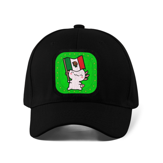 Gorra Unisex Curva Ajolote Y Su Bandera Xo The Monster