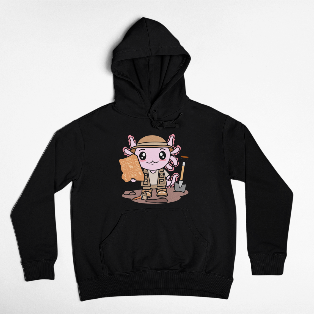 Hoodie Axolotzin Arqueologo Ajolote Unisex