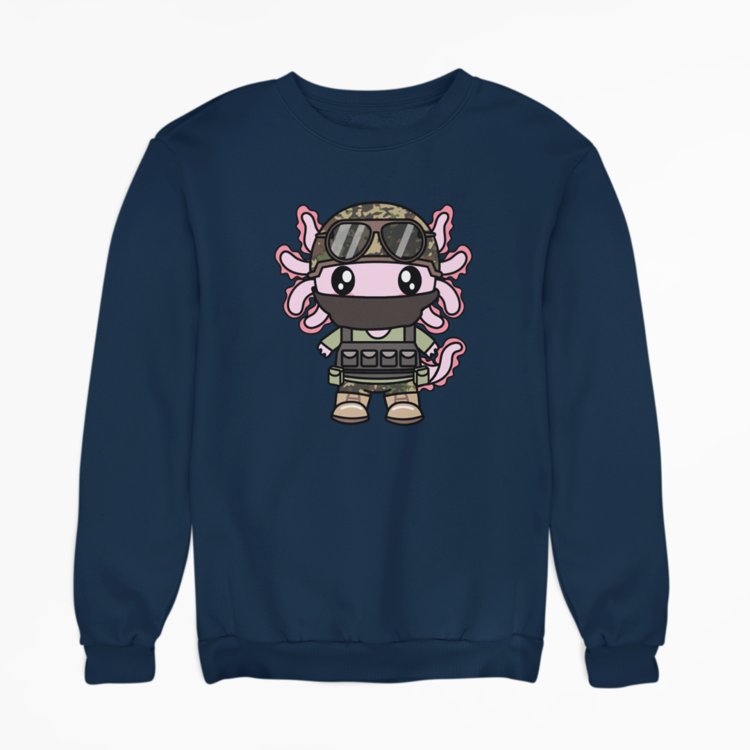 Sudadera Axolotzin Militar Ajolote Unisex