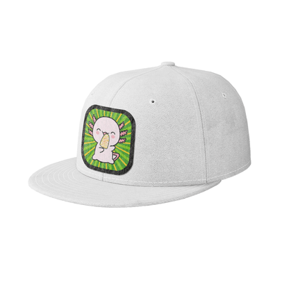 Gorra Unisex Plana Ajolote Comiendo Elote Xo The Monster
