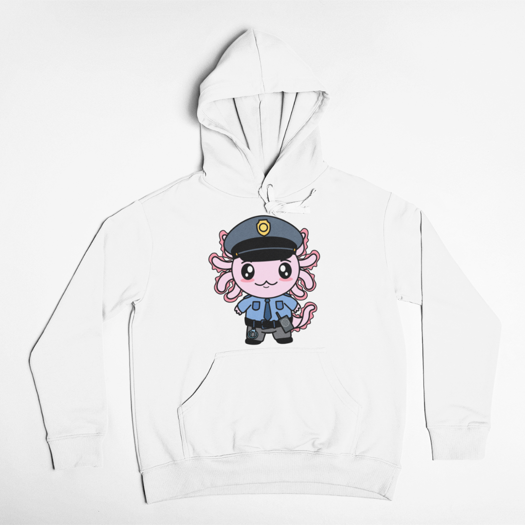 Hoodie Axolotzin Policía Ajolote Unisex