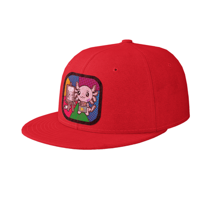 Gorra Unisex Plana Axolotzin Autoretrato