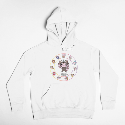 Hoodie Horóscopos Tauro Axolotzin Ajolote Unisex