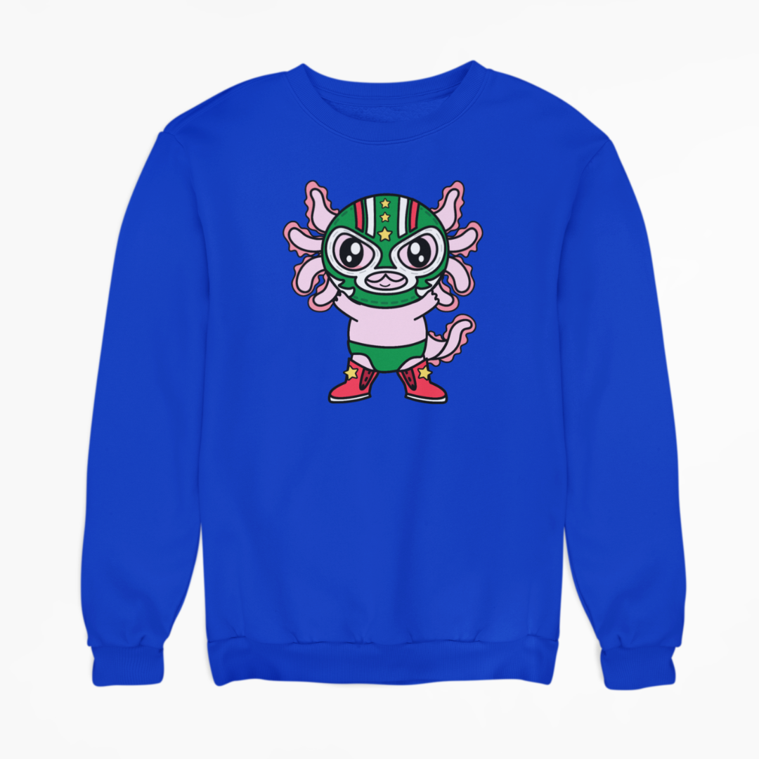 Sudadera Axolotzin Luchador Ajolote Unisex