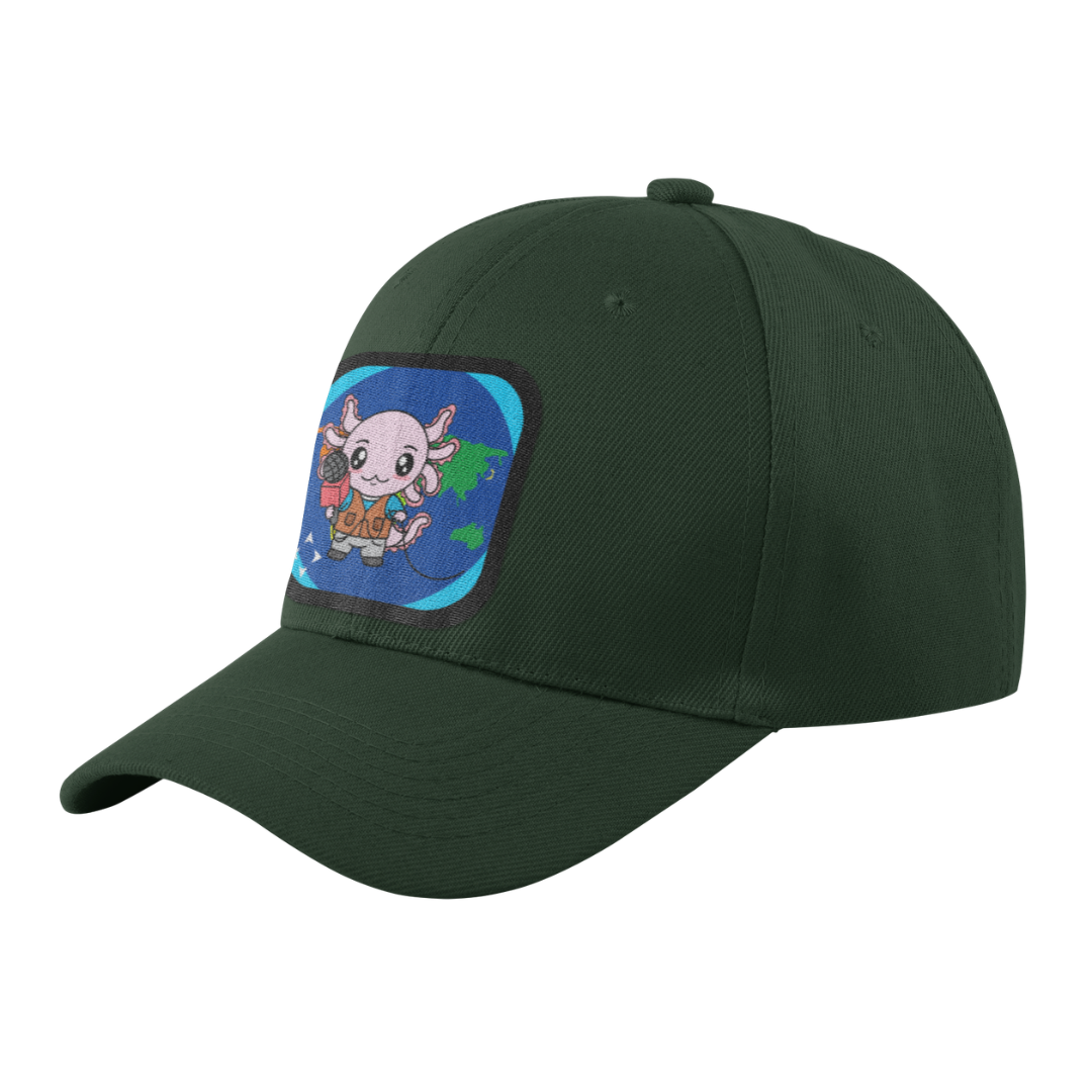 Gorra Unisex Curva Axolotzin Reportero