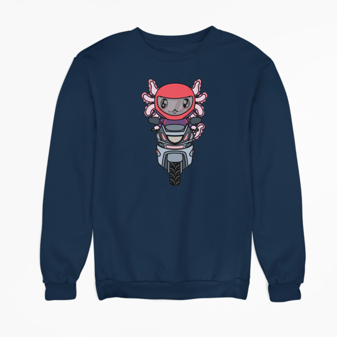 Sudadera Axolotzin Motoneta Ajolote Unisex