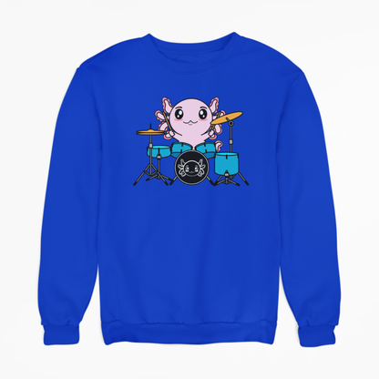 Sudadera Axolotzin Baterista Ajolote Unisex