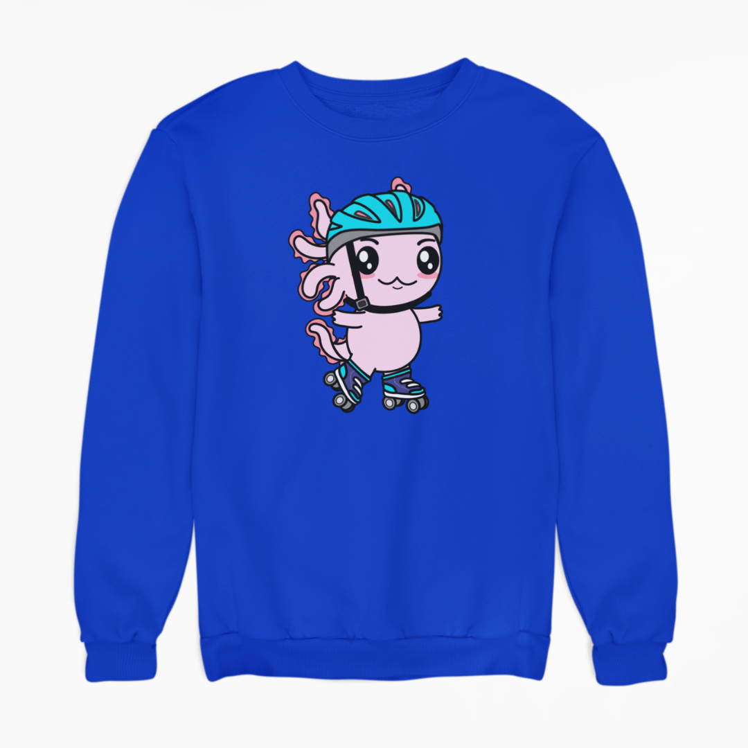 Sudadera Axolotzin Patinador Ajolote Unisex